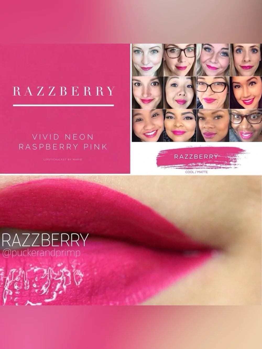 Lipsense Razzberry NEW Matte Cool Neon Purple Pink Long Lasting Liquid Lipstick